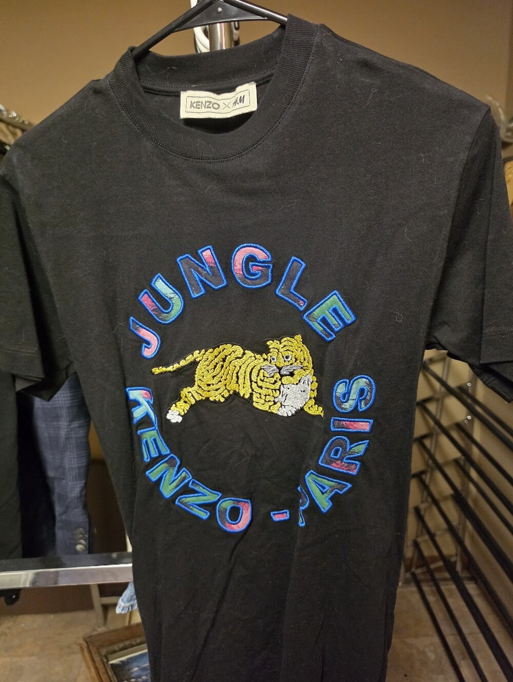 Kenzo × H&M Limited Edition Black 'Jungle' Tiger Graphic Tee